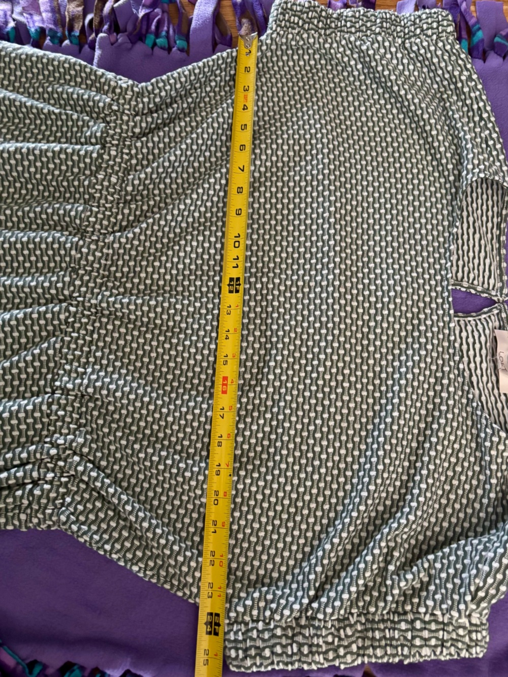 LOFT Geo Mini Pocket Tee Dress Summer Beachy Femenine XL - Picture 13 of 13